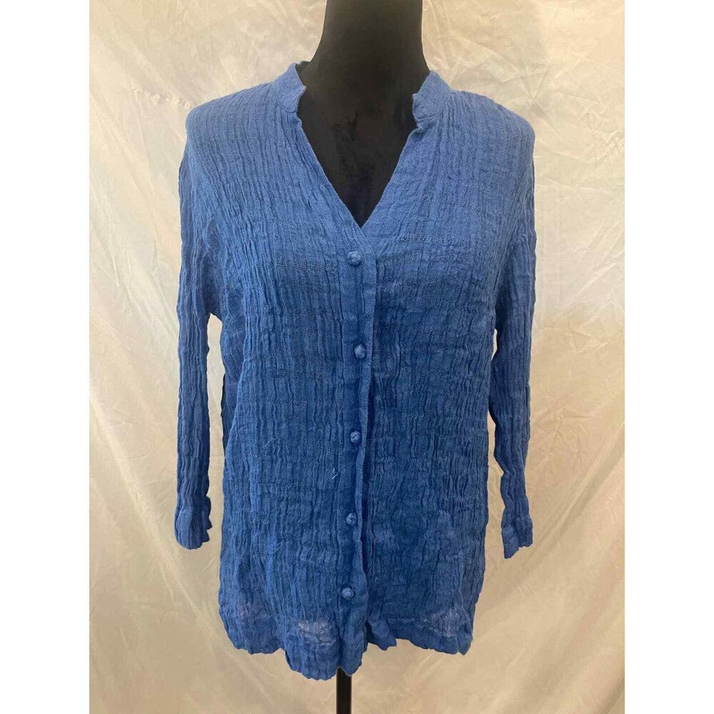 Jones New York Sport Women’s Linen Button down top Large